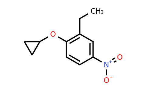 CAS 1243369-09-6 | 1-Cyclopropoxy-2-ethyl-4-nitrobenzene