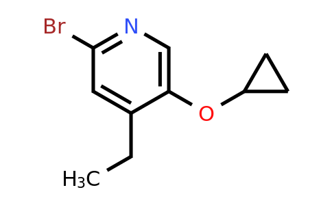 CAS 1243369-26-7 | 2-Bromo-5-cyclopropoxy-4-ethylpyridine