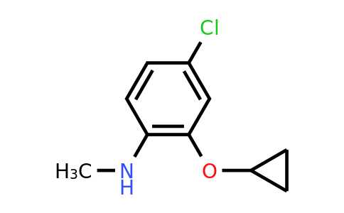 CAS 1243369-36-9 | 4-Chloro-2-cyclopropoxy-N-methylaniline