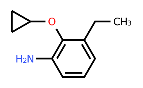 CAS 1243369-47-2 | 2-Cyclopropoxy-3-ethylaniline