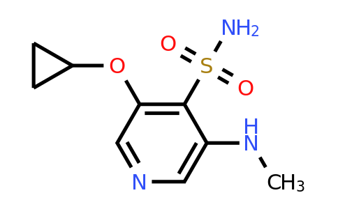 3-Cyclopropoxy-5-(methylamino)pyridine-4-sulfonamide