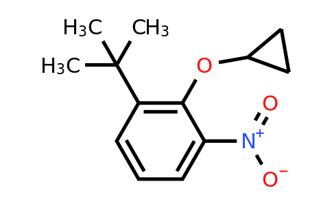 CAS 1243369-54-1 | 1-Tert-butyl-2-cyclopropoxy-3-nitrobenzene