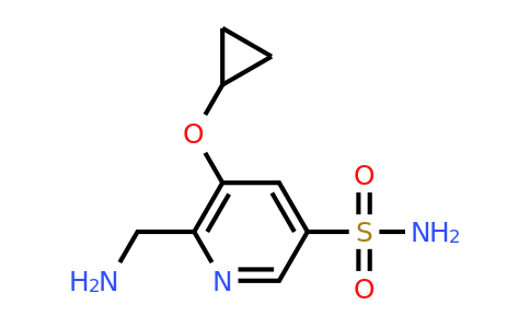 CAS 1243369-56-3 | 6-(Aminomethyl)-5-cyclopropoxypyridine-3-sulfonamide