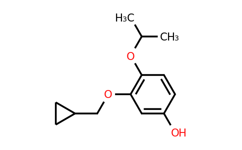 CAS 1243369-58-5 | 3-(Cyclopropylmethoxy)-4-isopropoxyphenol
