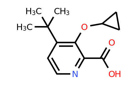 CAS 1243369-63-2 | 4-Tert-butyl-3-cyclopropoxypicolinic acid