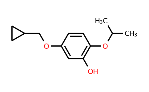 CAS 1243369-64-3 | 5-(Cyclopropylmethoxy)-2-isopropoxyphenol