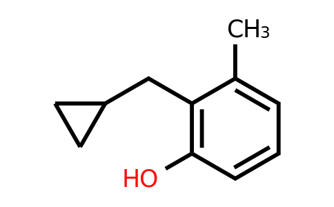 CAS 1243369-74-5 | 2-(Cyclopropylmethyl)-3-methylphenol