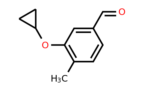 CAS 1243369-80-3 | 3-Cyclopropoxy-4-methylbenzaldehyde