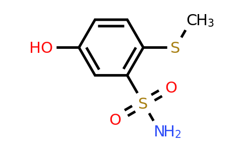 CAS 1243369-83-6 | 5-Hydroxy-2-(methylsulfanyl)benzene-1-sulfonamide