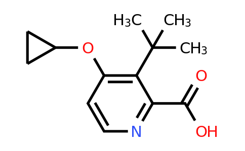 CAS 1243369-84-7 | 3-Tert-butyl-4-cyclopropoxypicolinic acid