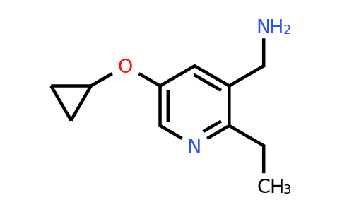 CAS 1243369-85-8 | (5-Cyclopropoxy-2-ethylpyridin-3-YL)methanamine