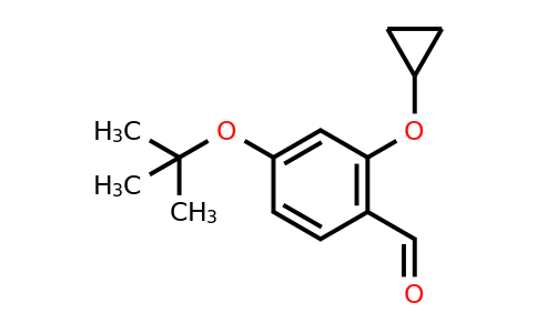 CAS 1243369-87-0 | 4-Tert-butoxy-2-cyclopropoxybenzaldehyde