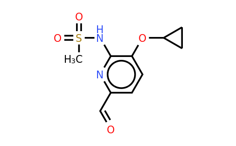 CAS 1243369-90-5 | N-(3-cyclopropoxy-6-formylpyridin-2-YL)methanesulfonamide