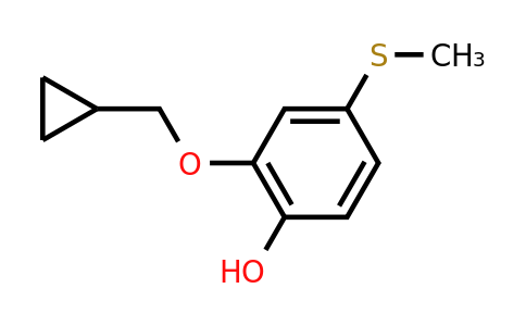 CAS 1243369-94-9 | 2-(Cyclopropylmethoxy)-4-(methylsulfanyl)phenol