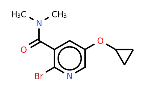 CAS 1243369-96-1 | 2-Bromo-5-cyclopropoxy-N,n-dimethylnicotinamide