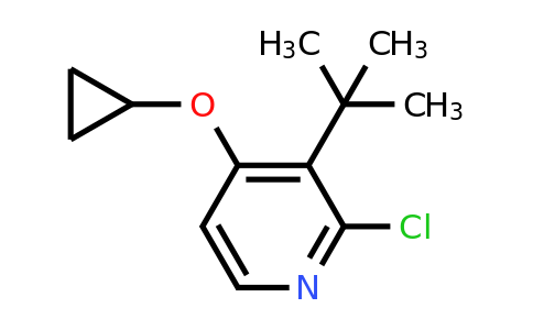 CAS 1243369-99-4 | 3-Tert-butyl-2-chloro-4-cyclopropoxypyridine