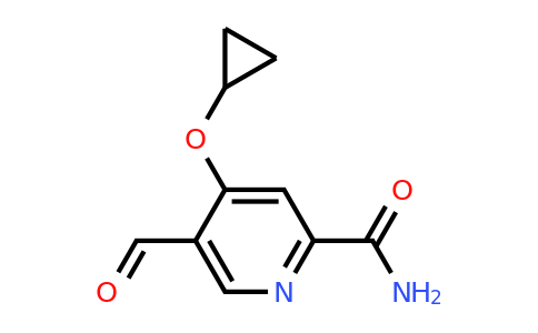 CAS 1243370-04-8 | 4-Cyclopropoxy-5-formylpicolinamide
