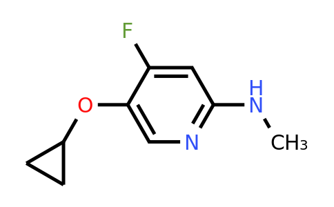 CAS 1243370-06-0 | 5-Cyclopropoxy-4-fluoro-N-methylpyridin-2-amine