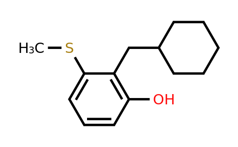 CAS 1243370-07-1 | 2-(Cyclohexylmethyl)-3-(methylthio)phenol