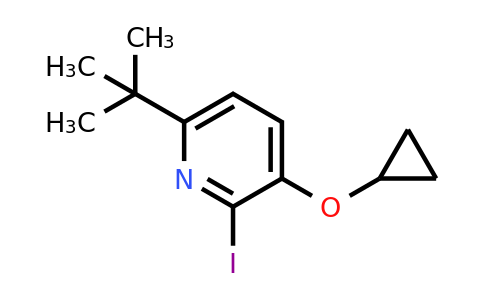 CAS 1243370-12-8 | 6-Tert-butyl-3-cyclopropoxy-2-iodopyridine