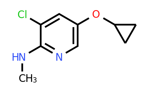 CAS 1243370-21-9 | 3-Chloro-5-cyclopropoxy-N-methylpyridin-2-amine