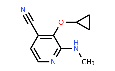 CAS 1243370-26-4 | 3-Cyclopropoxy-2-(methylamino)isonicotinonitrile