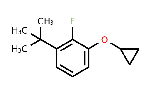 CAS 1243370-27-5 | 1-Tert-butyl-3-cyclopropoxy-2-fluorobenzene