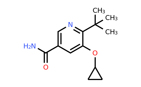 CAS 1243370-30-0 | 6-Tert-butyl-5-cyclopropoxynicotinamide