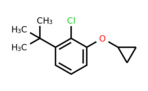 CAS 1243370-33-3 | 1-Tert-butyl-2-chloro-3-cyclopropoxybenzene