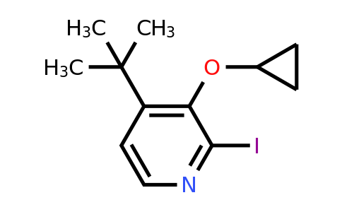 CAS 1243370-38-8 | 4-Tert-butyl-3-cyclopropoxy-2-iodopyridine