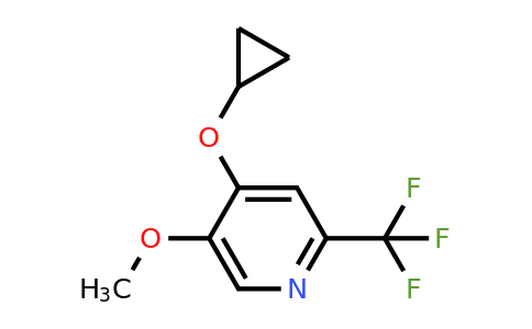 CAS 1243370-43-5 | 4-Cyclopropoxy-5-methoxy-2-(trifluoromethyl)pyridine