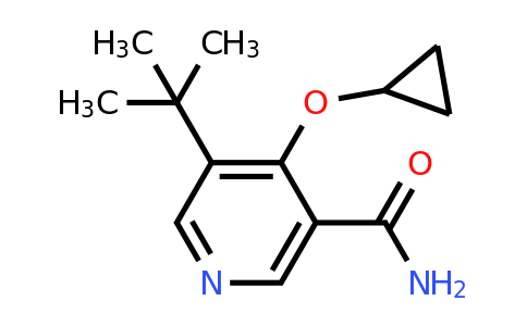 CAS 1243370-46-8 | 5-Tert-butyl-4-cyclopropoxynicotinamide