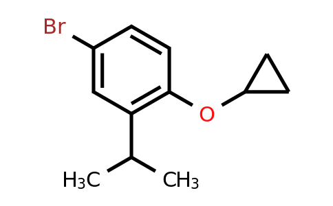 CAS 1243370-55-9 | 4-Bromo-1-cyclopropoxy-2-(propan-2-YL)benzene