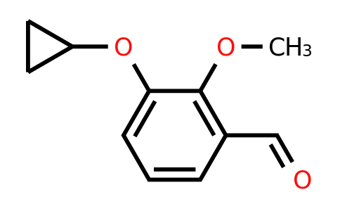 CAS 1243370-62-8 | 3-Cyclopropoxy-2-methoxybenzaldehyde