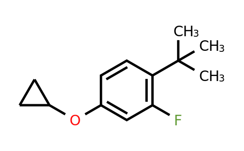 CAS 1243370-64-0 | 1-Tert-butyl-4-cyclopropoxy-2-fluorobenzene