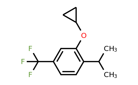 CAS 1243370-67-3 | 2-Cyclopropoxy-1-isopropyl-4-(trifluoromethyl)benzene