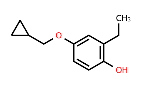 CAS 1243370-72-0 | 4-(Cyclopropylmethoxy)-2-ethylphenol