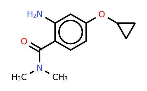CAS 1243370-73-1 | 2-Amino-4-cyclopropoxy-N,n-dimethylbenzamide