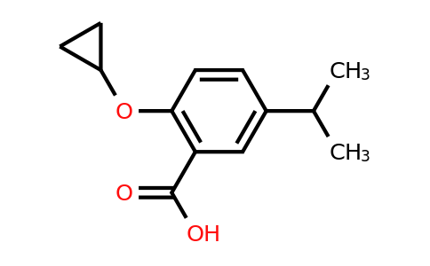 CAS 1243370-74-2 | 2-Cyclopropoxy-5-isopropylbenzoic acid
