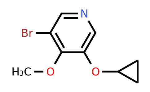 CAS 1243370-75-3 | 3-Bromo-5-cyclopropoxy-4-methoxypyridine