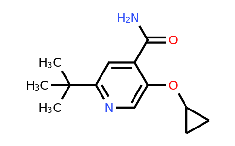 CAS 1243370-78-6 | 2-Tert-butyl-5-cyclopropoxyisonicotinamide