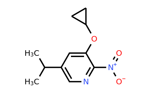CAS 1243370-79-7 | 3-Cyclopropoxy-5-isopropyl-2-nitropyridine