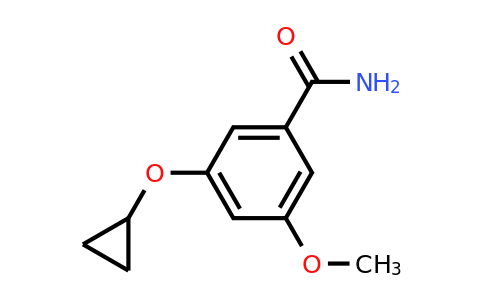 CAS 1243370-84-4 | 3-Cyclopropoxy-5-methoxybenzamide