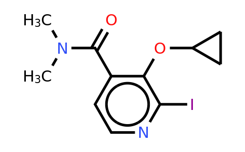 CAS 1243370-90-2 | 3-Cyclopropoxy-2-iodo-N,n-dimethylisonicotinamide