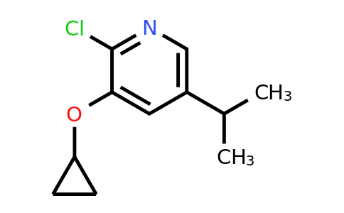 CAS 1243370-92-4 | 2-Chloro-3-cyclopropoxy-5-(propan-2-YL)pyridine