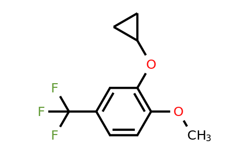 CAS 1243370-97-9 | 2-Cyclopropoxy-1-methoxy-4-(trifluoromethyl)benzene