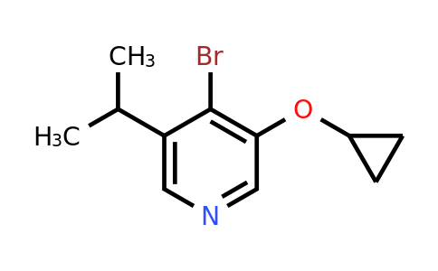 CAS 1243371-09-6 | 4-Bromo-3-cyclopropoxy-5-(propan-2-YL)pyridine