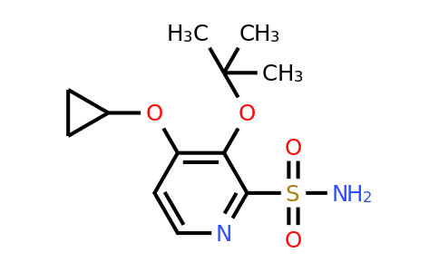 CAS 1243371-14-3 | 3-Tert-butoxy-4-cyclopropoxypyridine-2-sulfonamide