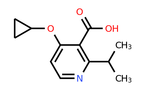CAS 1243371-20-1 | 4-Cyclopropoxy-2-isopropylnicotinic acid