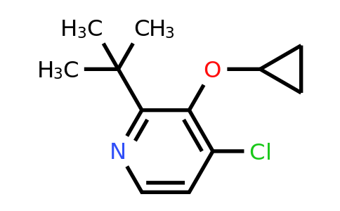 CAS 1243371-21-2 | 2-Tert-butyl-4-chloro-3-cyclopropoxypyridine